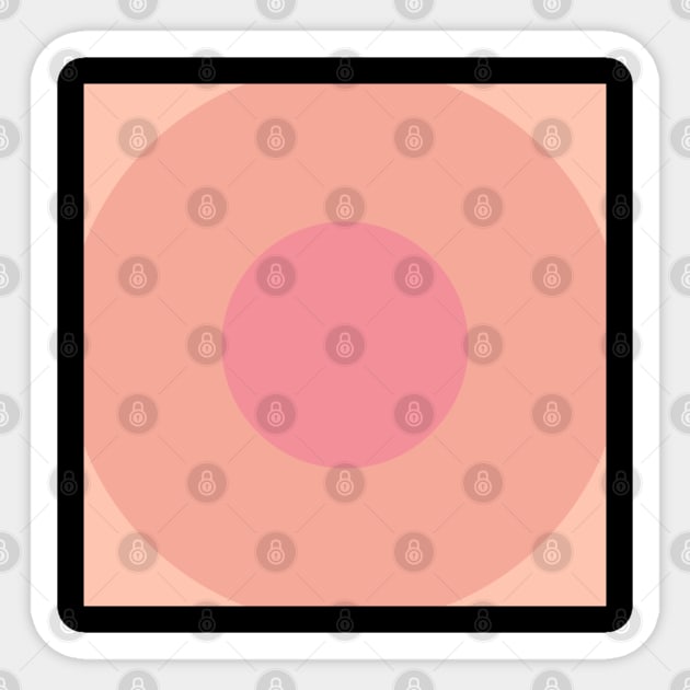 Pink Circles Pattern Sticker by Peaceful Space AS